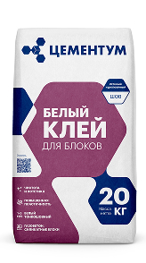 Белый клей для блоков